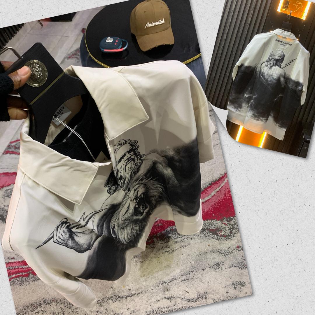 2morrow Vintage Graphic Button-Down Shirt