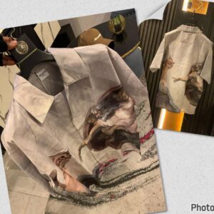 2morrow Vintage Abstract Zeus-Style Shirt