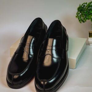 N-AMATO Premium Pure Black Leather shoe