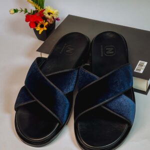 N-AMATO Premium Navy Blue Cross-Strap Palms