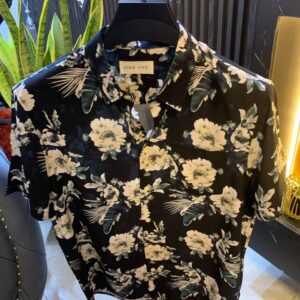 Turkey Vintage Floral Print Short-Sleeve Shirt