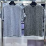 Men’s Acid Wash Ribbed Crew Neck T-Shirt