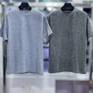 Men’s Acid Wash Ribbed Crew Neck T-Shirt