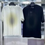 Men’s Circular Spray Gradient Crew Neck T-Shirt