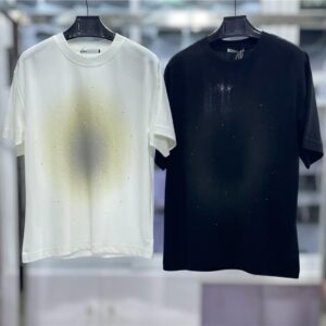 Men’s Circular Spray Gradient Crew Neck T-Shirt