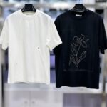 Men’s Minimalist Diagonal Seam Crew Neck T-Shirt | Clean Detail Short Sleeve Tee