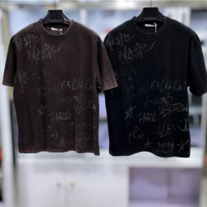Men’s Graffiti Print Crew Neck T-Shirt