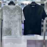Men’s Paint Splatter Acid Wash Crew Neck T-Shirt