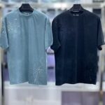Men’s Rhinestone Spider Web Crew Neck T-Shirt