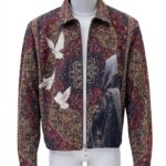 Men’s Persian Rug Print Zip-Up Jacket