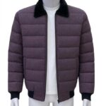 Men’s Purple Quilted Puffer Jacket
